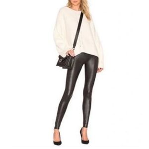 Rachel Zoe Black pleather faux leather leggings